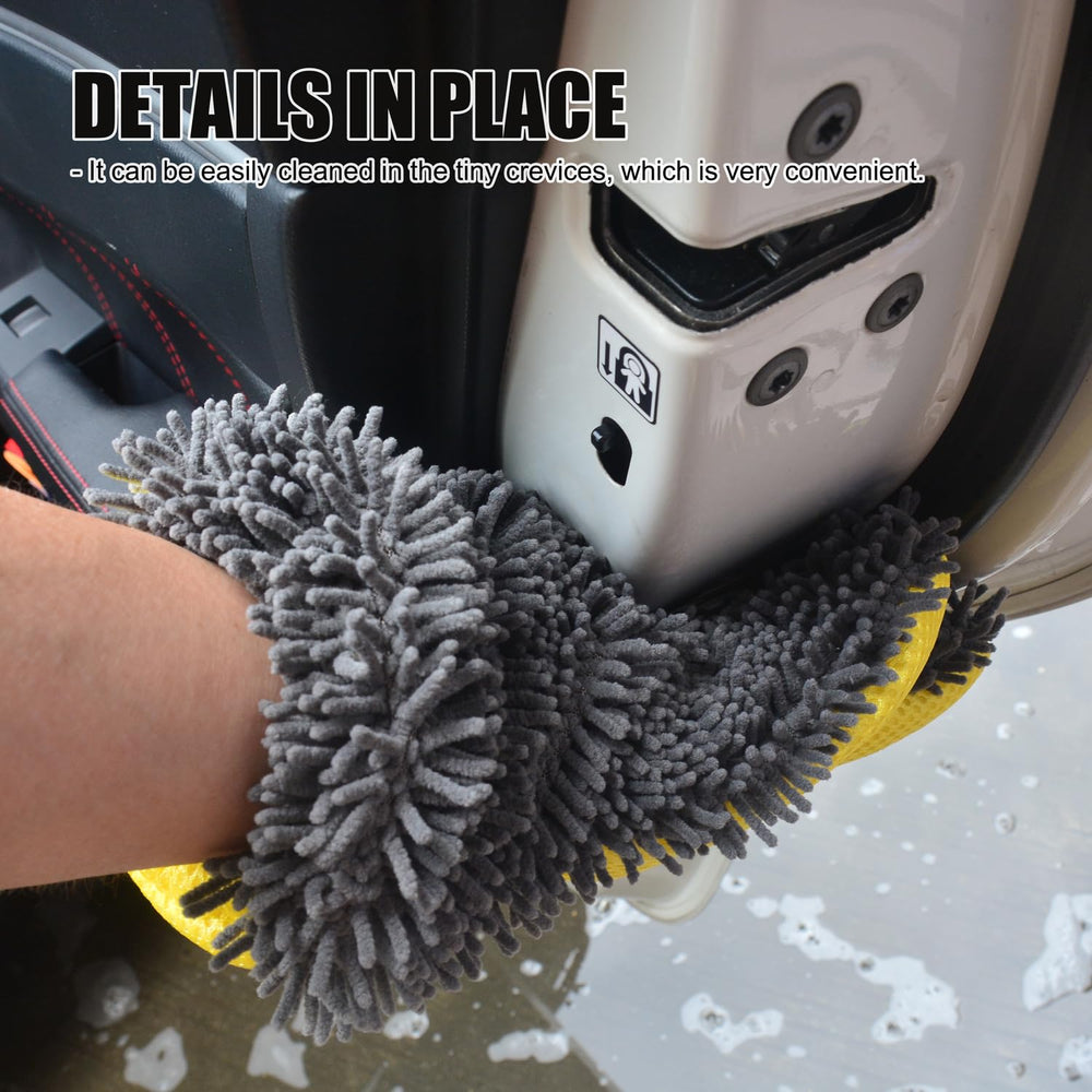 QMX mitt is machine washable and reusable for extended detailing sessions.