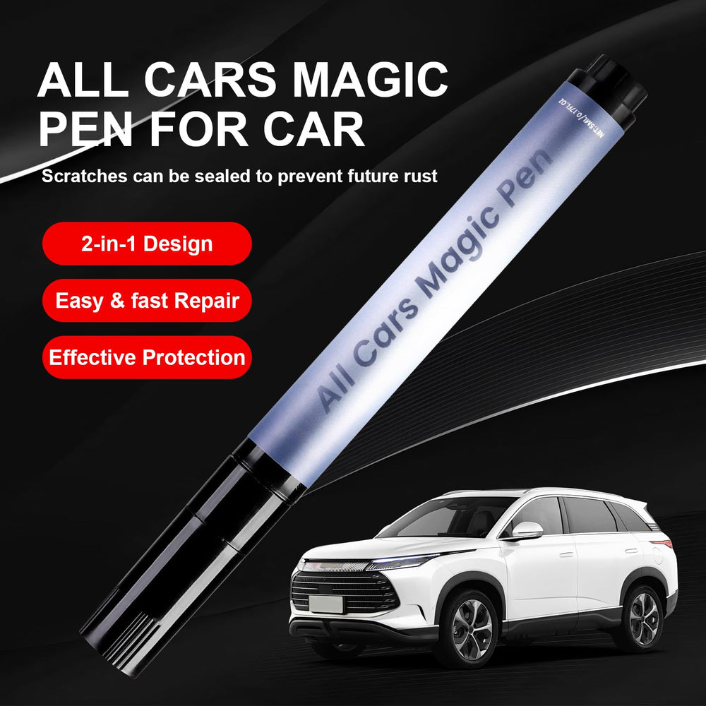 Generic scratch removal pen with ergonomic applicator for easy touch-ups.
