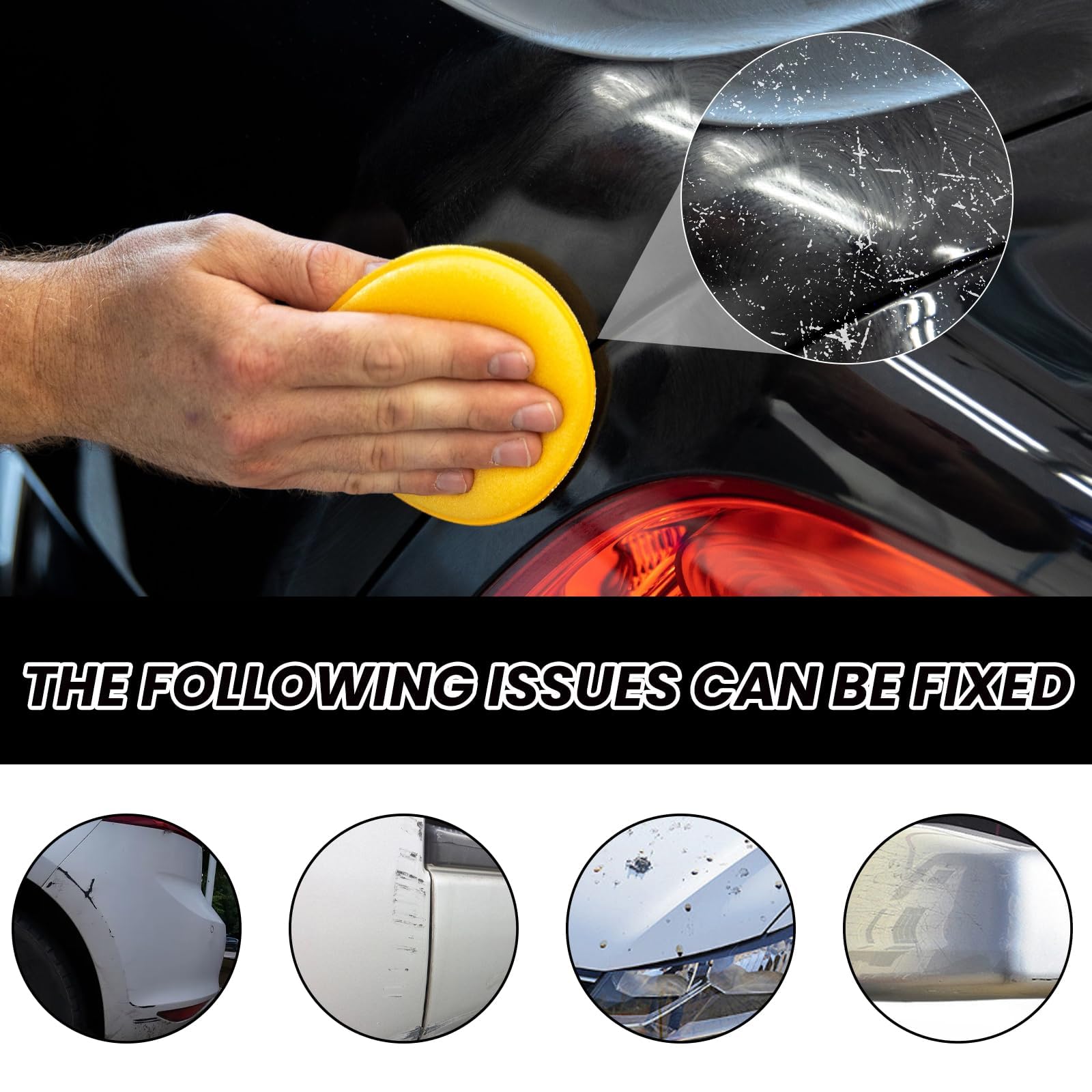 Generic Scratch Remover gloss restoration result on a refreshed car panel