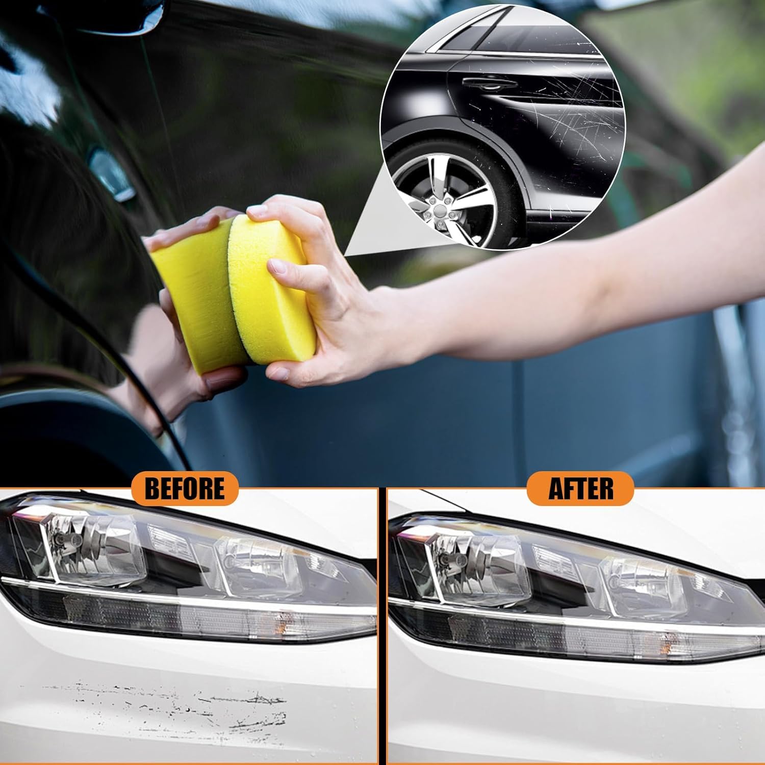 Generic Scratch Remover kit with tools ready for home maintenance