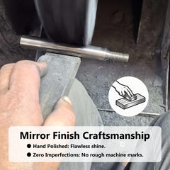 Generic shifter extension in 304 stainless steel for durable truck hardware.
