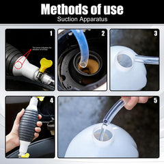 Generic siphon pump featuring dual check valves to prevent backflow.