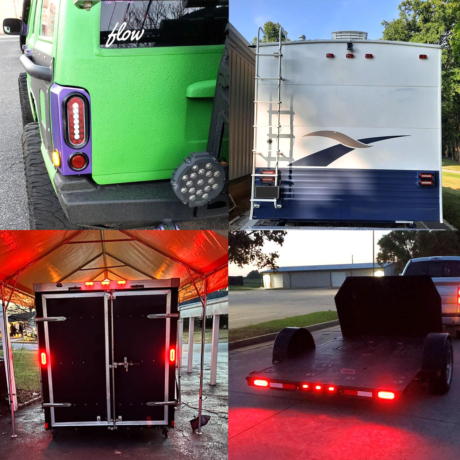 Generic six-pack LED trailer lights set for multi-vehicle replacements