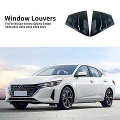 Generic sport-style triangular blinds for Nissan Sentra Sylphy exterior upgrade.