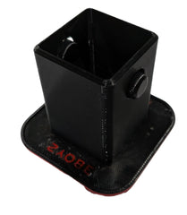 Generic ST Hitch Cover installed on a vehicle showcasing two-tone red accent