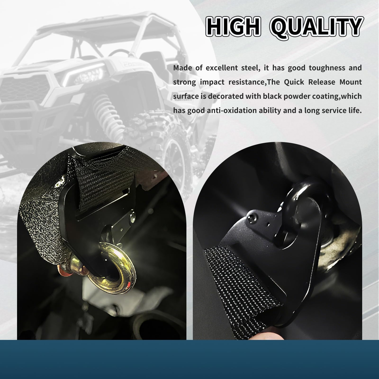 Generic steel construction with black powder coating for corrosion resistance