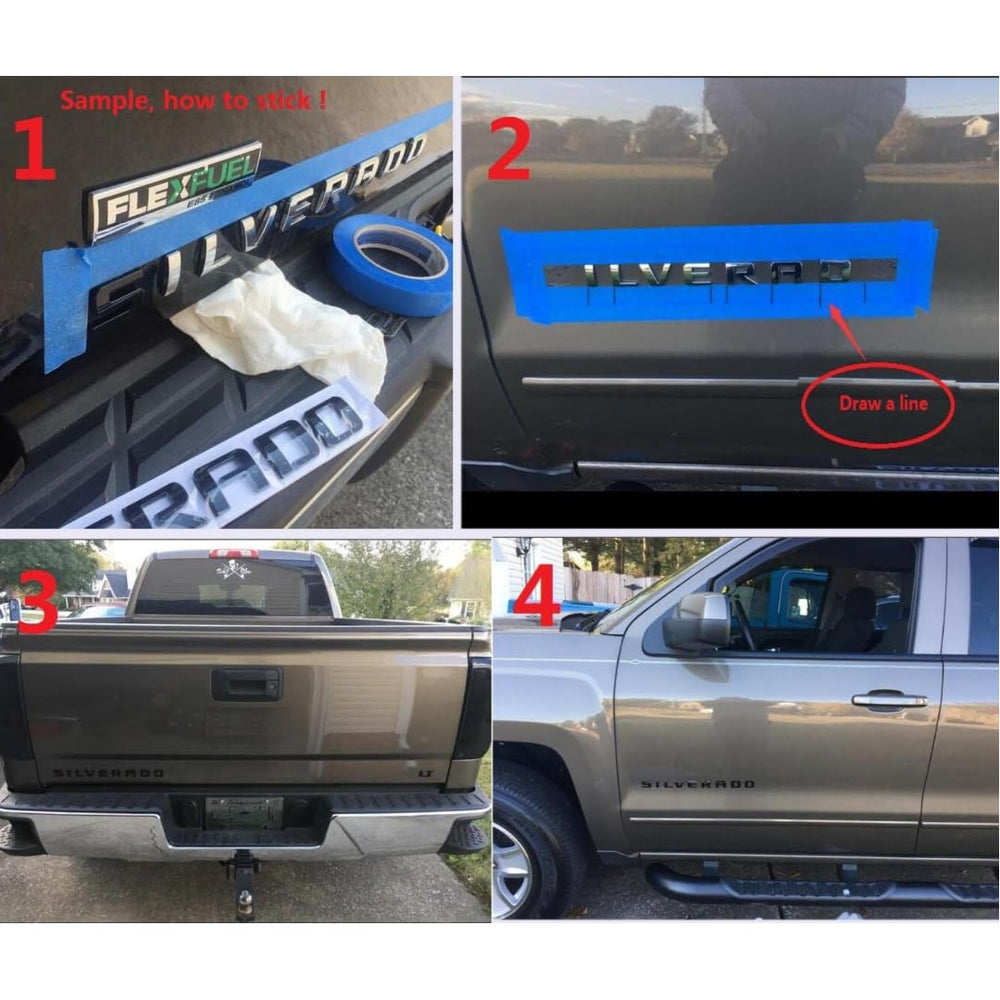 Generic Tahoe emblems 3-pack in gloss black to enhance Tahoe styling.