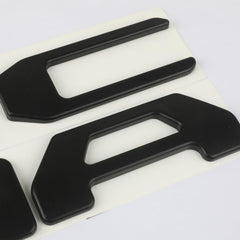 Generic Tailgate Letters in matte finish resist weather and fading.