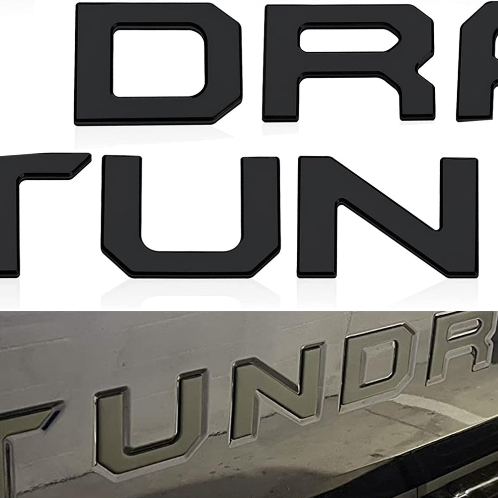 Generic tailgate letters for Tundra 2022-2026 with 3D design for bold outdoor styling.