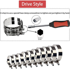 19mm band width ensures even contact for seals
