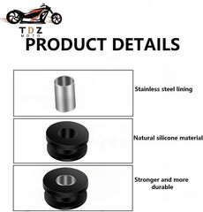 TDZ grommets fit most motorcycle fairings and windshields for reliable mounting