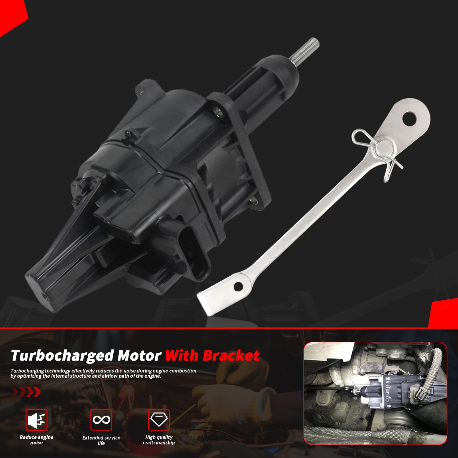 Generic wastegate actuator set for BMW fit demonstrates a precise, OEM-compatible install