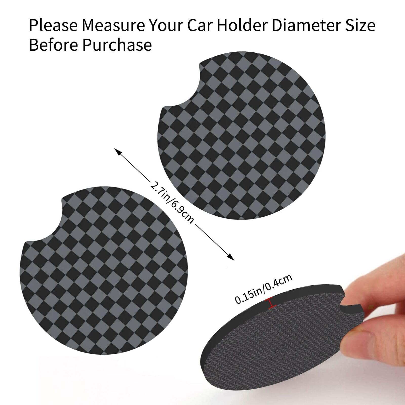Includes two car coasters for a coordinated, tidy cabin.