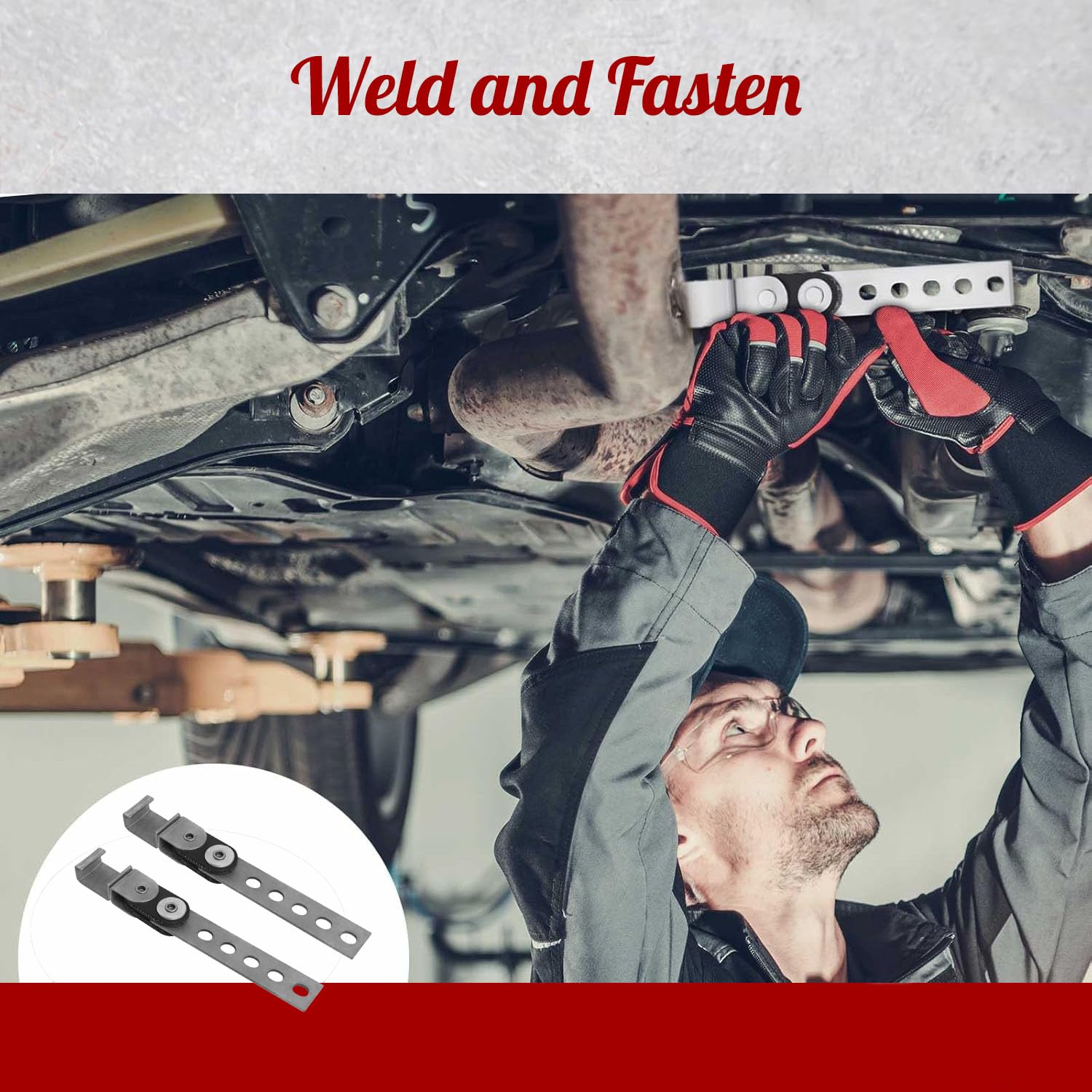 Generic two-pack exhaust hanger set provides backup brackets for replacements.