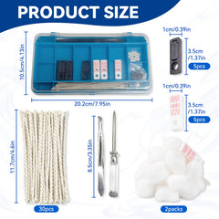 Generic Universal Lighter Repair Kit storage box keeping parts organized and portable