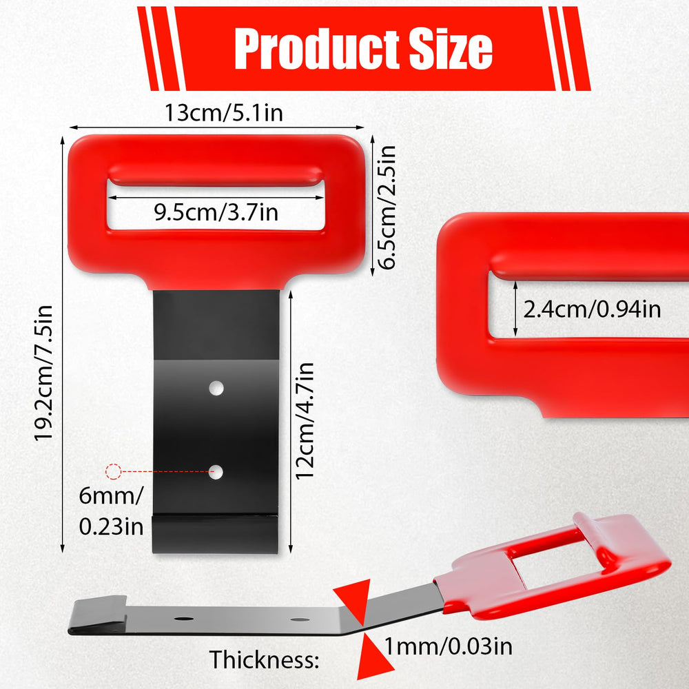 Generic Window Belt Molding Removal Tool with ergonomic red soft-grip handle for comfort