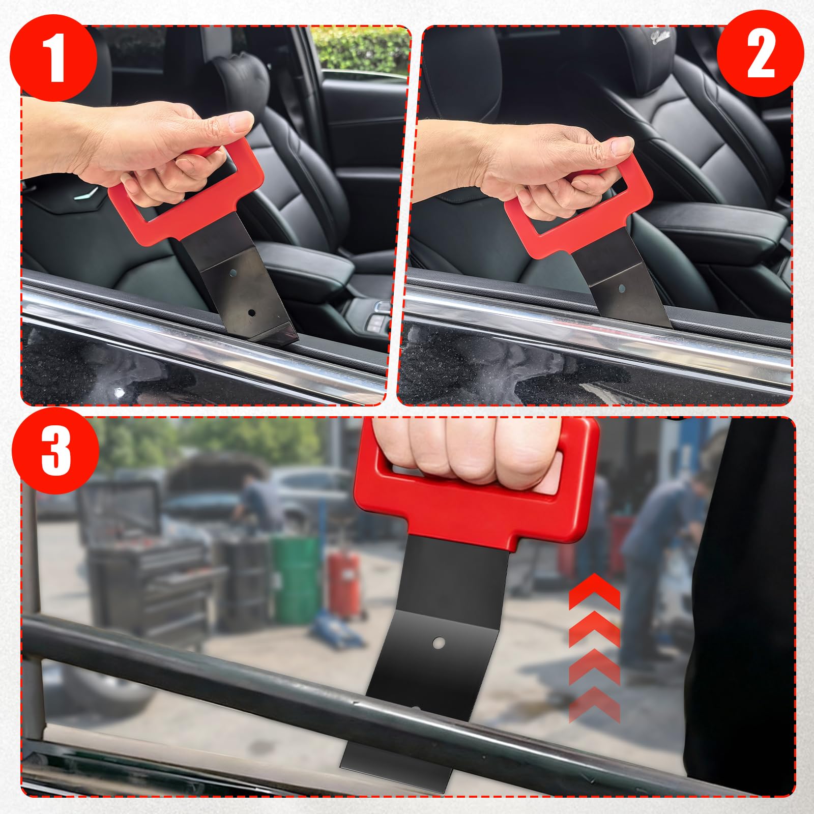 Generic Window Belt Molding Removal Tool hook design highlighting fastener access