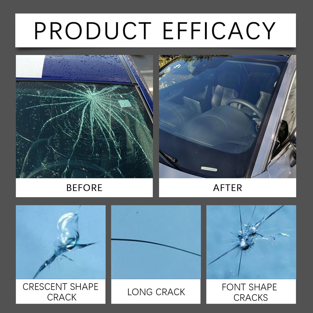 Generic windshield repair kit micro-crack repair with nano-scale resin
