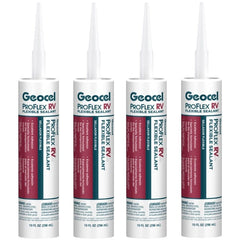 Geocel ProFlex RV sealant clear 10 oz for watertight seams on roofs and windows.