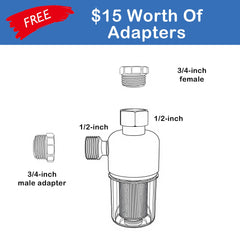 Geokin 1/2-inch threaded filter fits many home appliances.