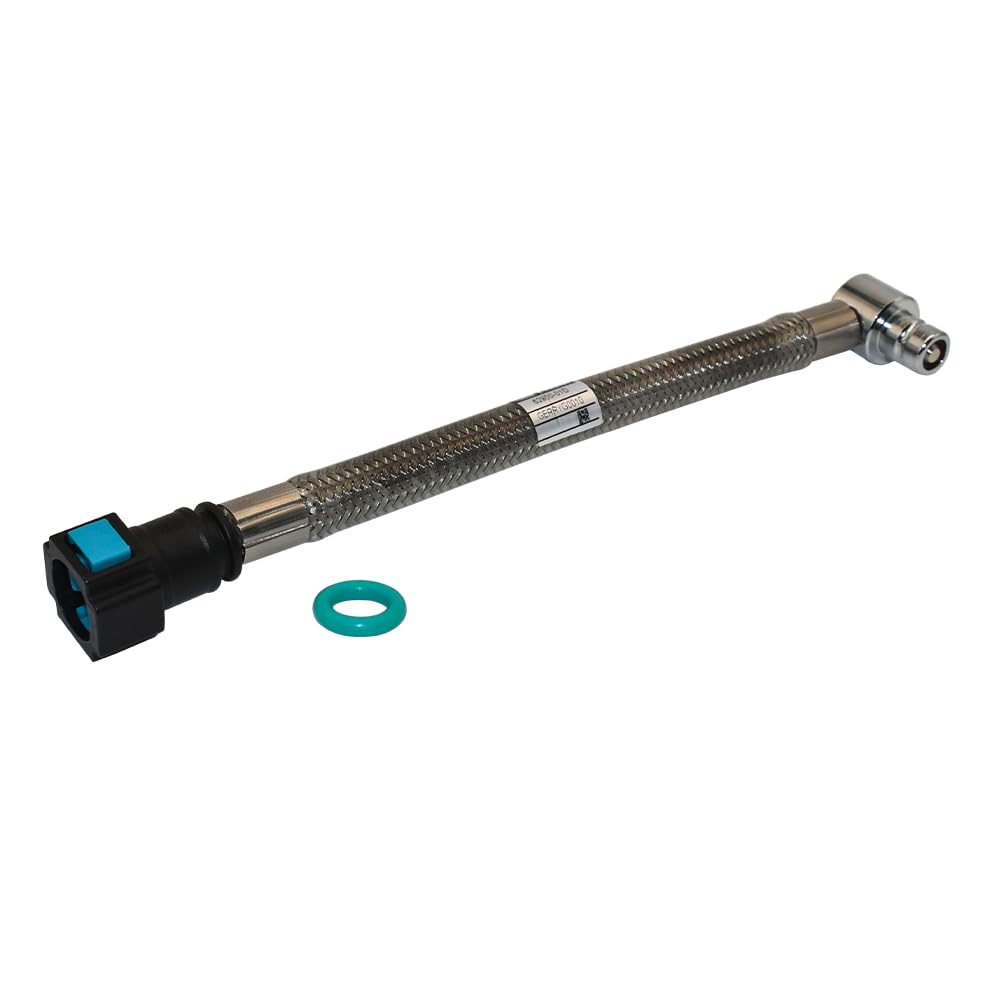 GEPTYERR EFI fuel line for Harley Softail Fat Boy Lo with braided steel for heat resistance.