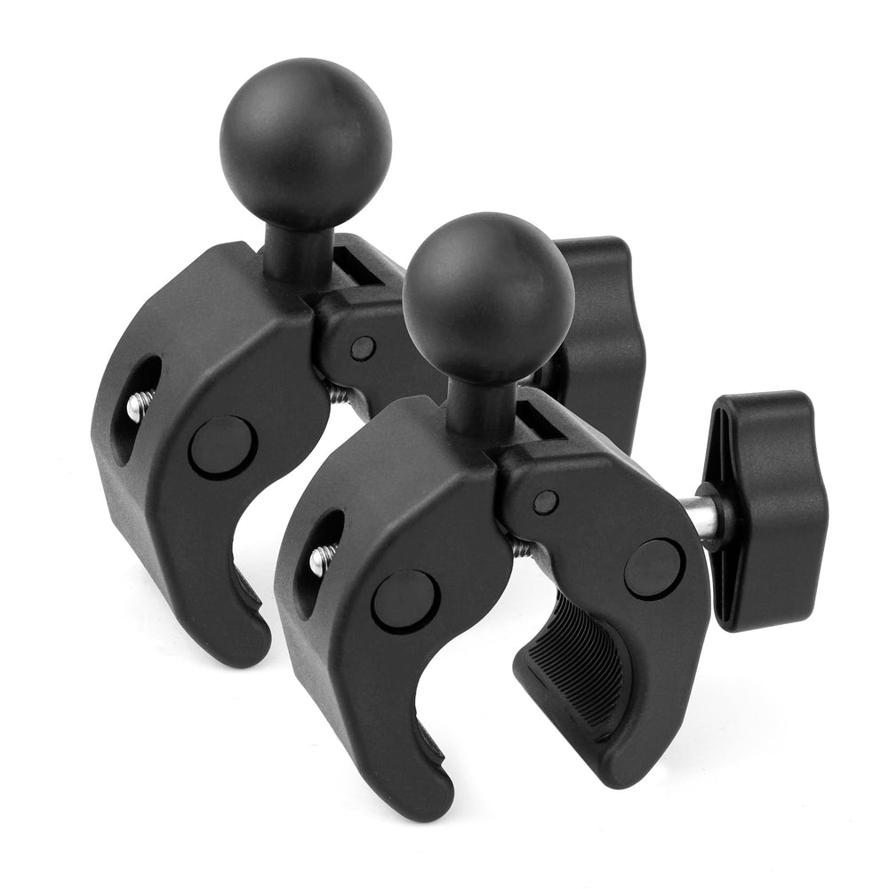 GEPULY 2-pack 1-inch ball clamp mount on rail secures devices on bikes and motorcycles