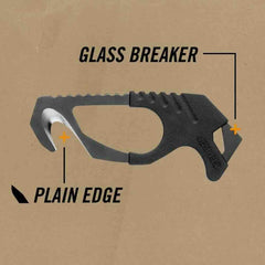 Large finger hole on Gerber gear cutter for better grip