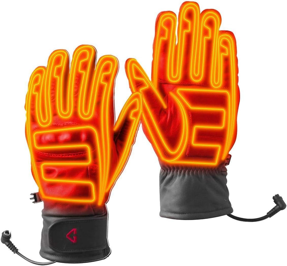 Gerbing Gyde 12V Hero heated gloves in action on a motorcycle handlebar