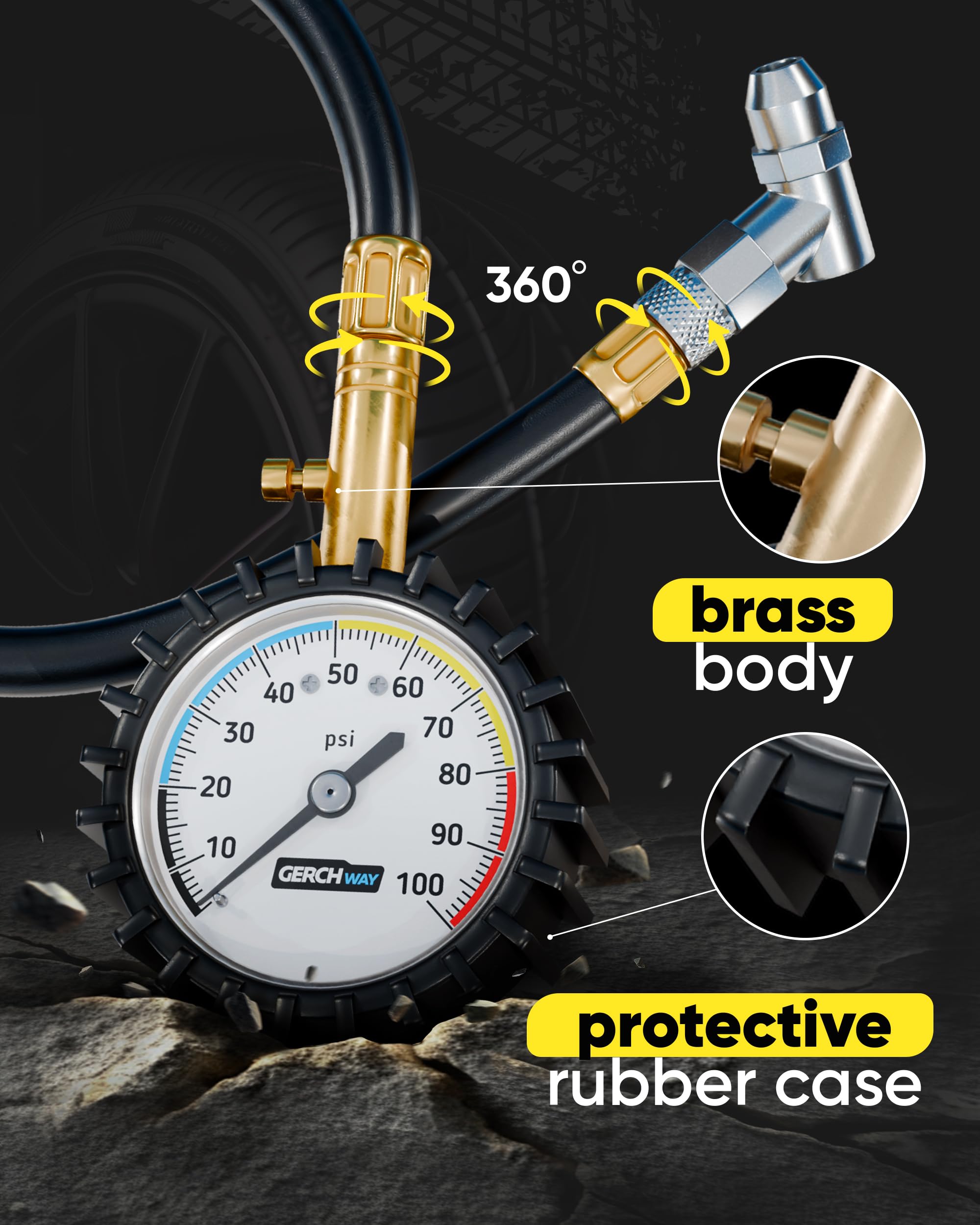 GERCHWAY built-in air bleeder for precise deflation control