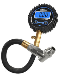 GERCHWAY digital tire pressure gauge with 45° chuck reaches tight valve stems.