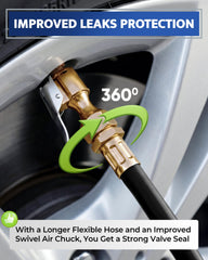 GERCHWAY removable air chuck fits multiple nozzles for versatility