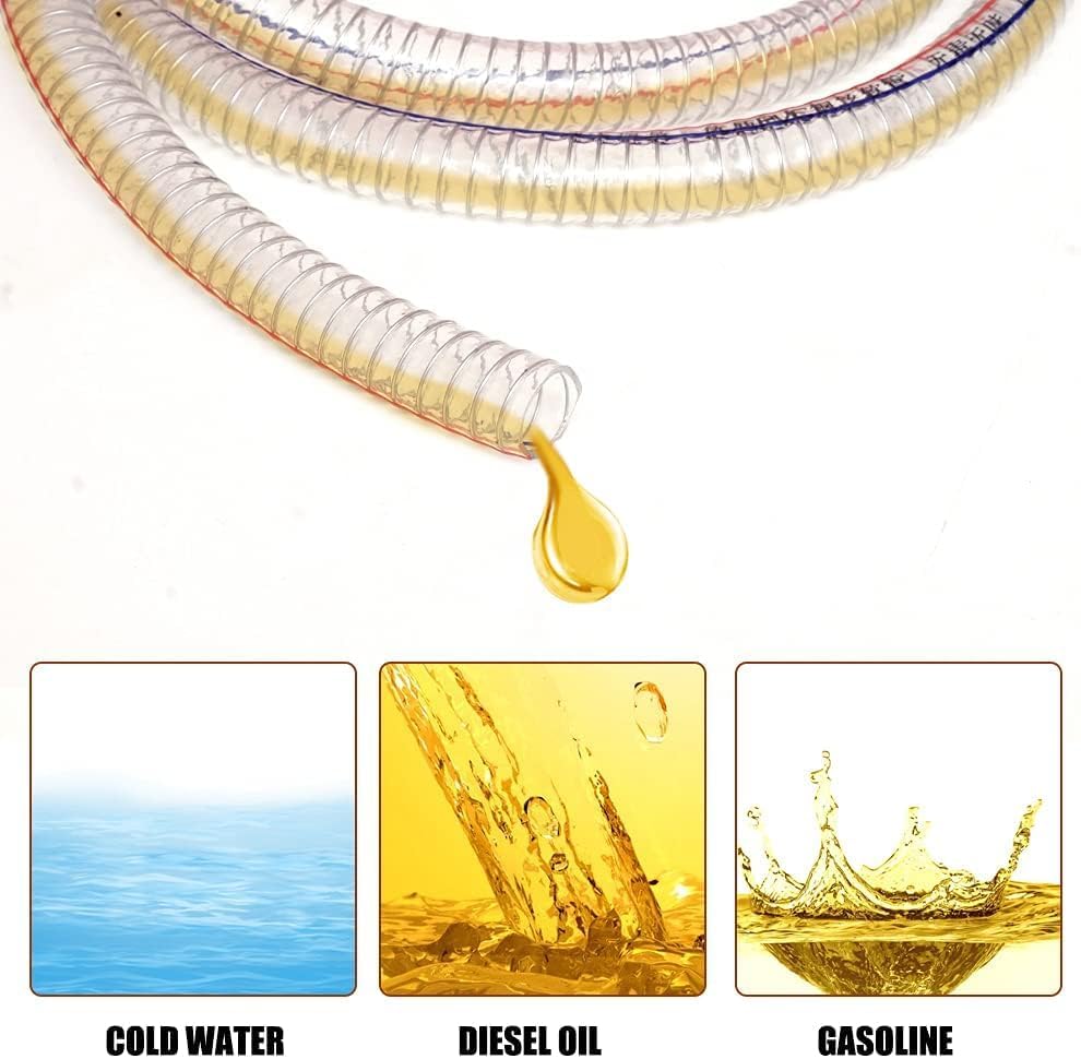 Gerguirry siphon hose self-priming feature simplifies fueling processes.
