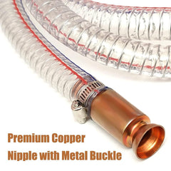 Gerguirry transparent tube lets you monitor liquid movement in real time.