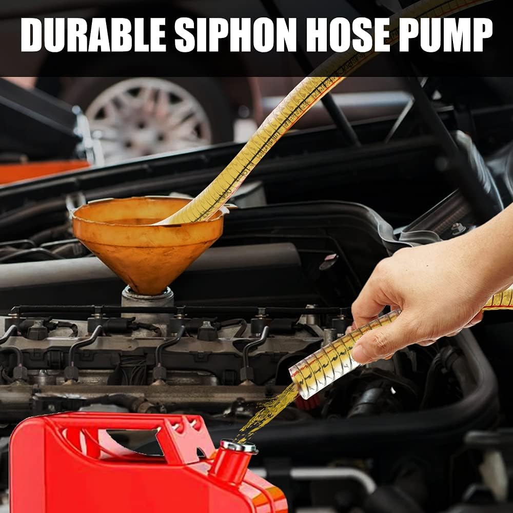 Gerguirry siphon hose suited for ATVs, tractors, and small engines.