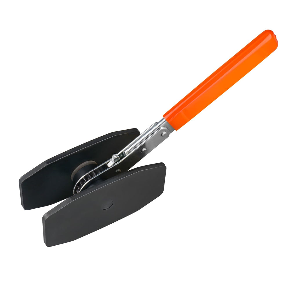 Gerox ratcheting brake caliper tool with 360° swivel for even pad compression
