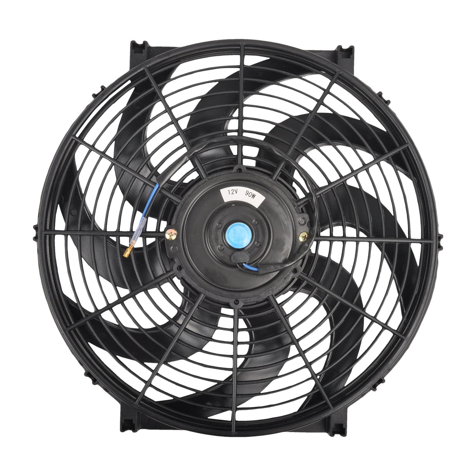 GESEXI 14 Inch Slim Fan engine bay installation in vehicles and equipment.