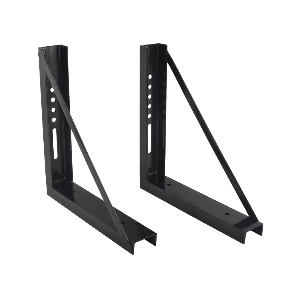 GESEXI 18x18 underbody brackets provide sturdy support for a trailer toolbox.