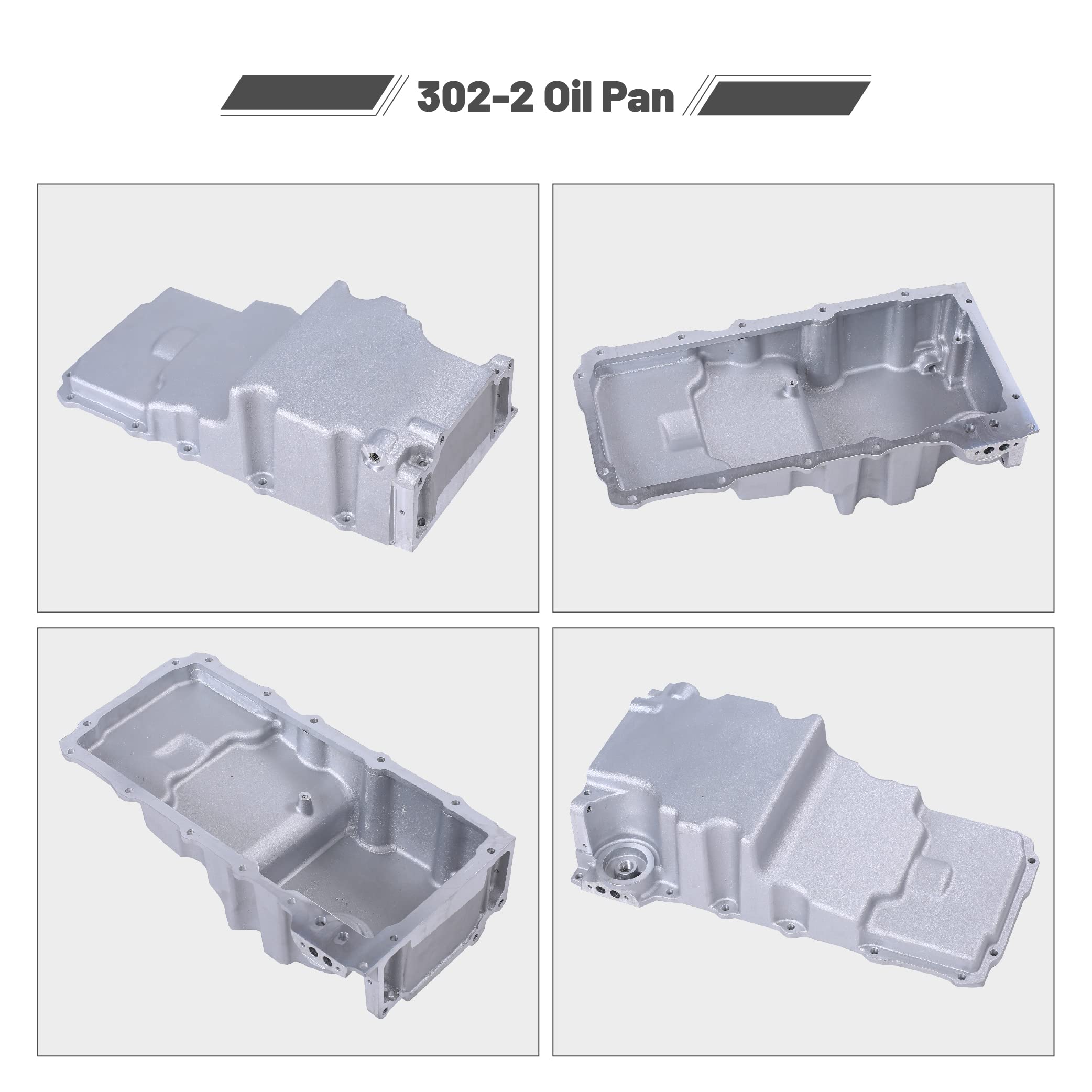 GESEXI 302-2 LS Swap Oil Pan Kit side profile for tight engine bays