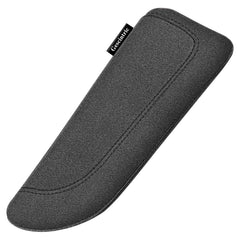 Gescintric Alcantane elbow rest pad on the driver-side armrest with memory foam comfort