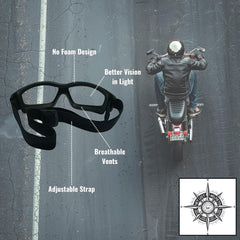 Get Lost Helmets Photochromic Goggles with scratch-resistant lenses stay clear after tough rides.