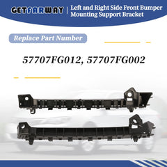 Getfarway installation view of bumper brackets showing easy mounting process.