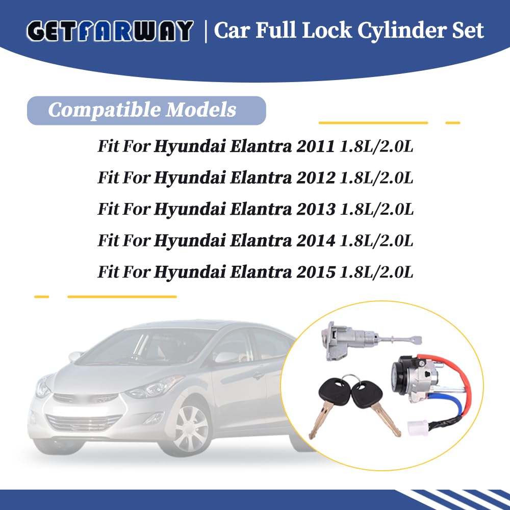 Getfarway Hyundai Elantra front left door lock shown for secure, smooth operation.