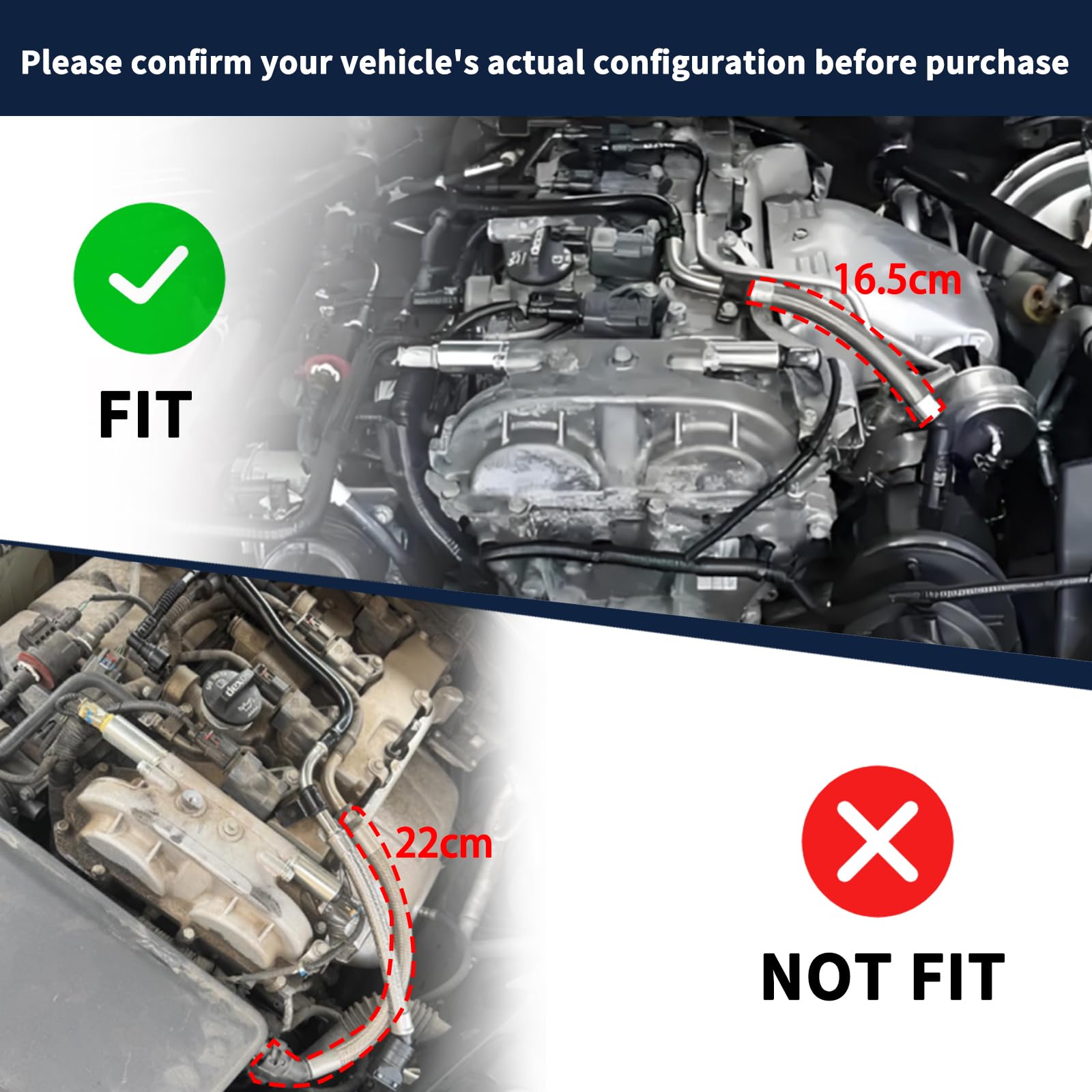 Getfarway PCV tube for Buick Regal closeup highlights durable connection.