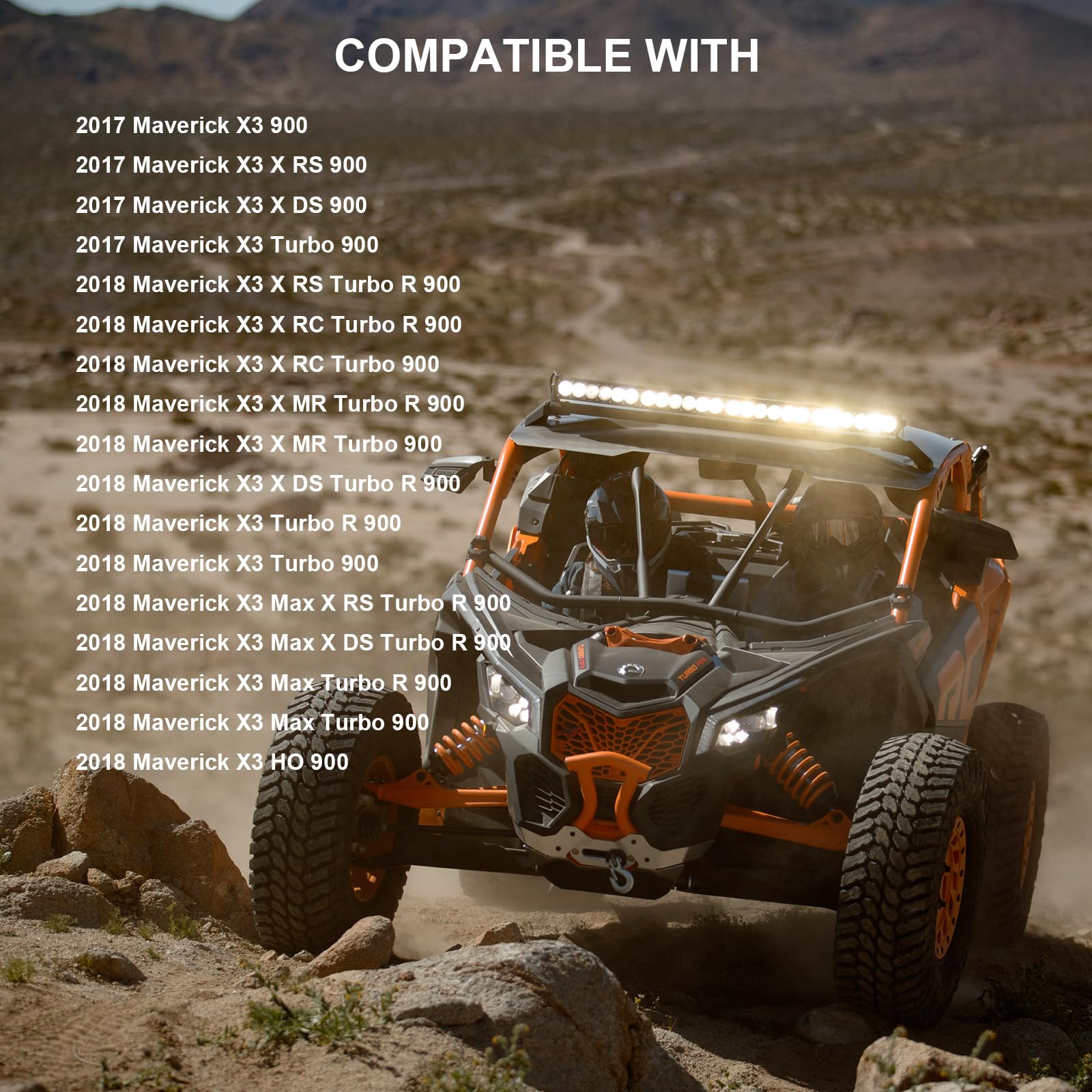 GETOPAUTO air filter for Can-Am Maverick X3 view2 boosts filtration efficiency and longevity