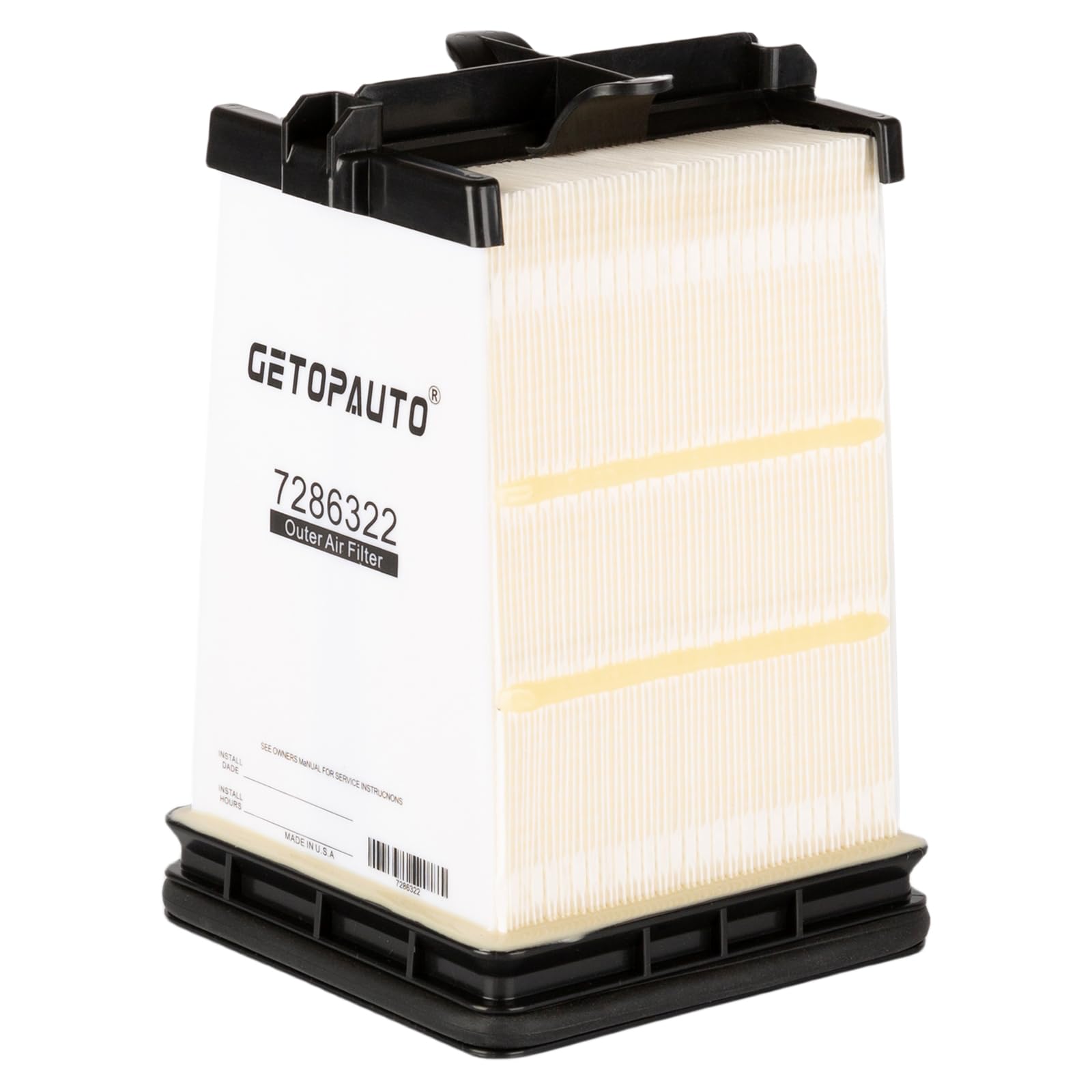 GETOPAUTO air filter installation demonstrates quick, tool-light swap