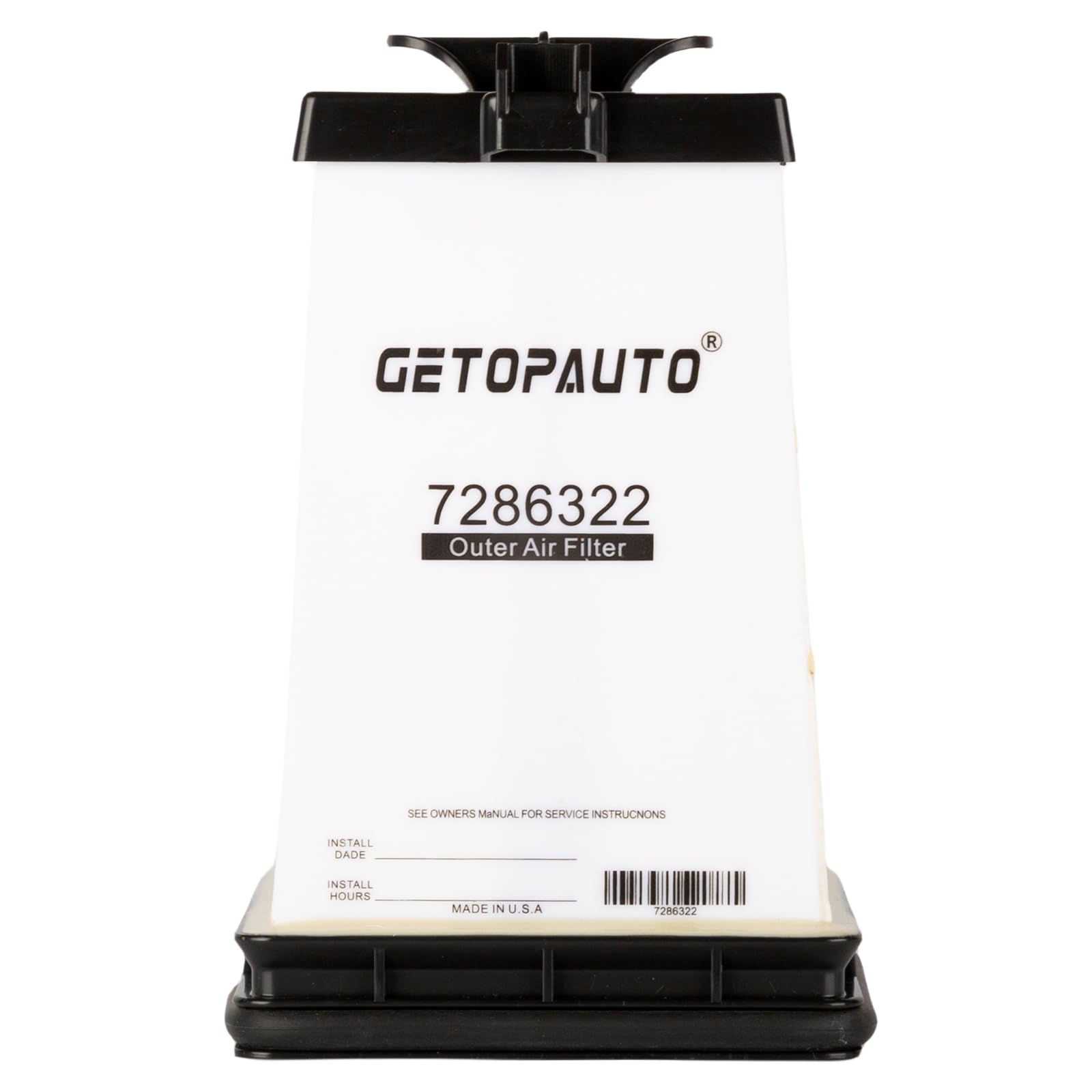 GETOPAUTO air filter kit close-up showing filtration media quality
