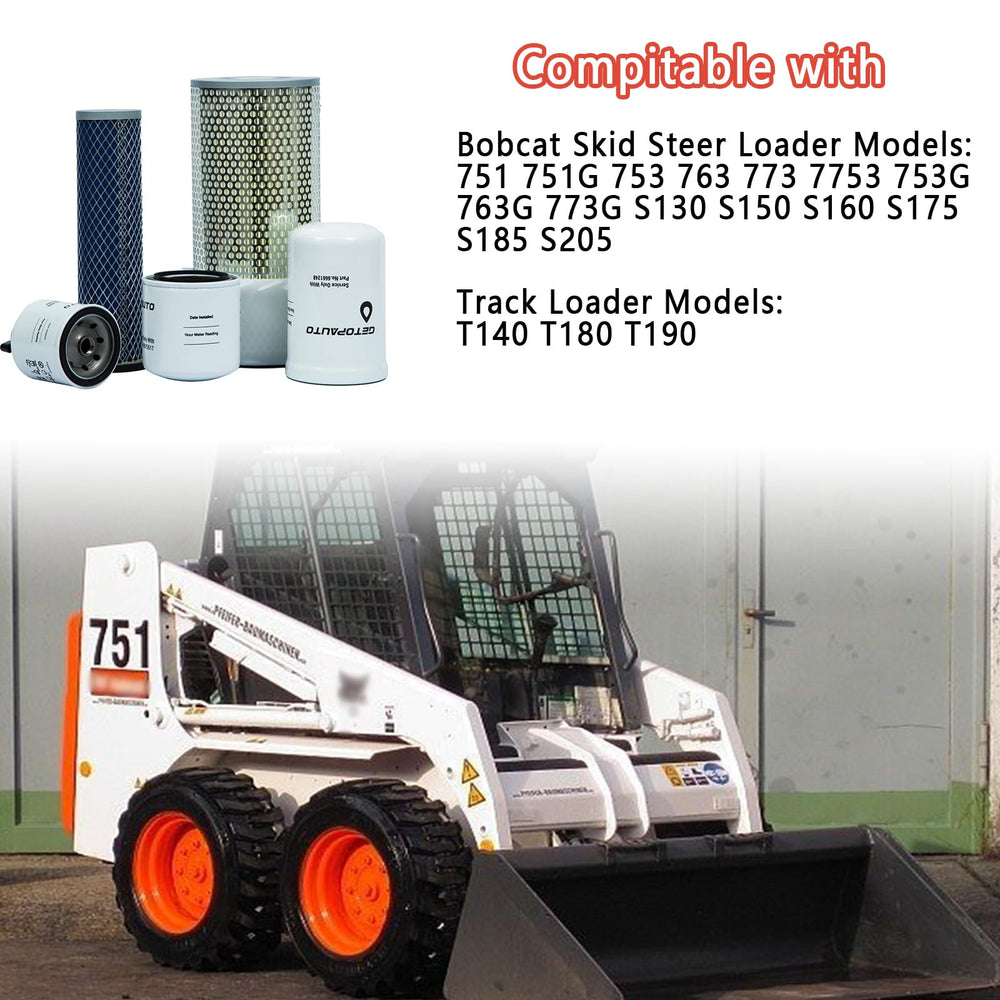 GETOPAUTO outer air filter for Bobcat enhances dirt-holding capacity and filtration