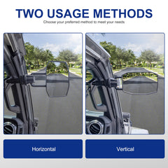 GEVINFA 360-degree adjustment lets you customize mirror angles on the go