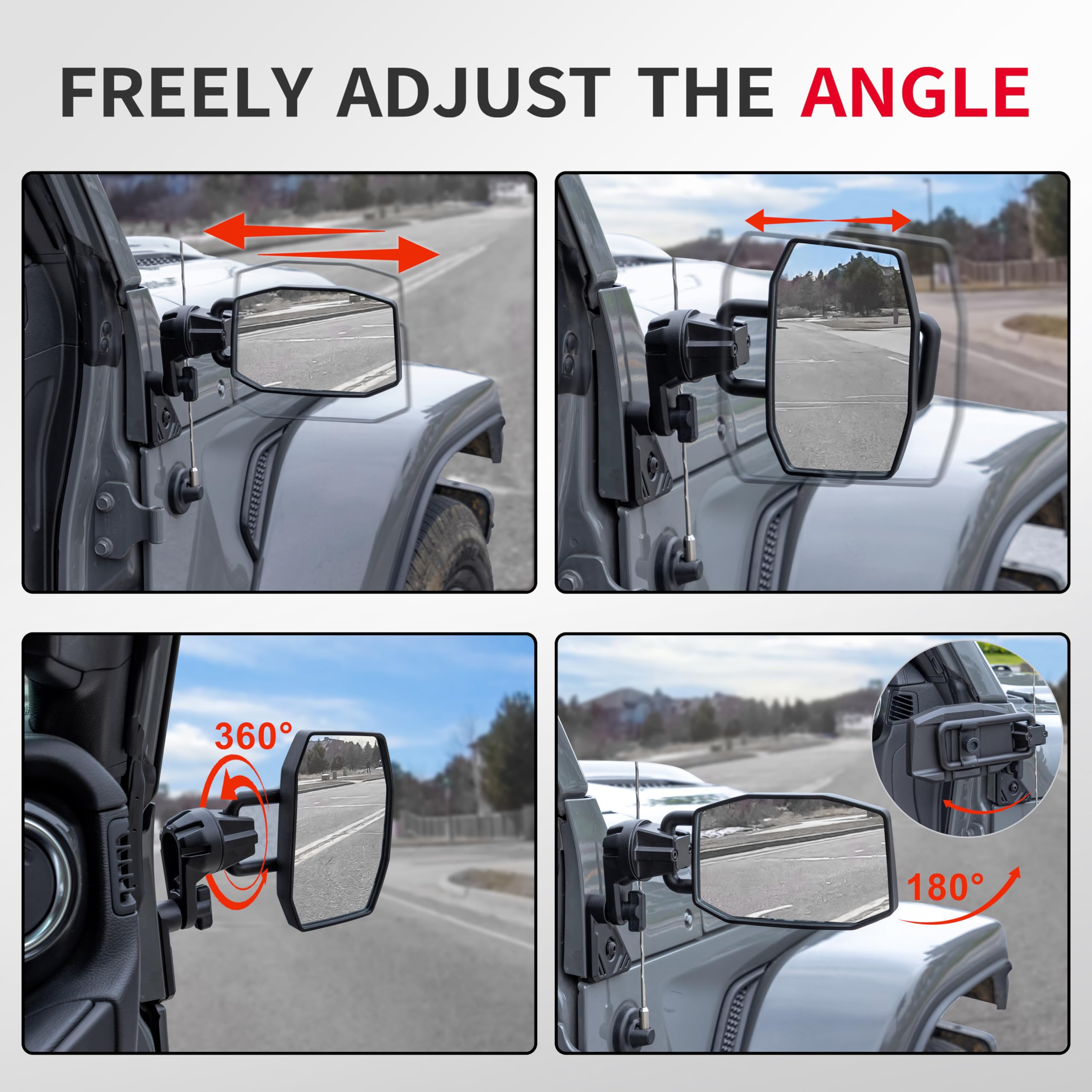 GEVINFA heavy-duty bracket rust-proof finish resists off-road elements.