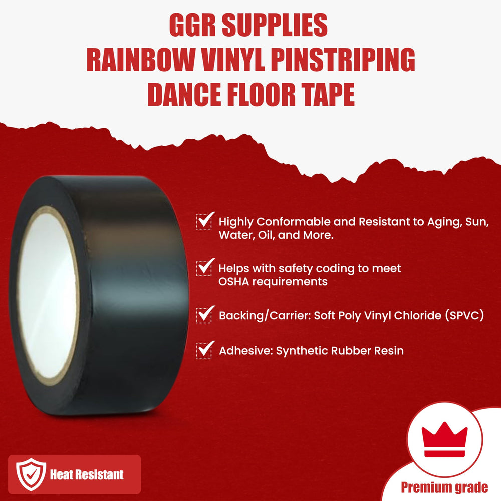 GGR Supplies CVT-536 dance floor tape roll for quick layout.